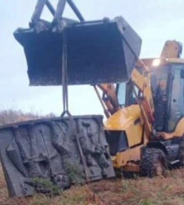 У Львівській громаді демонтували ще один радянський пам’ятник