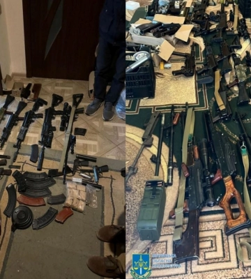 На Вінниччині у чоловіка вилучили арсенал трофейної російської зброї