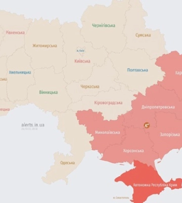 В низці областей оголошена повітряна тривога