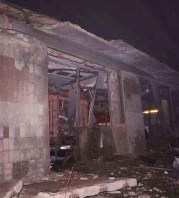 Оккупанты ударили ракетой по пожарной части в Изюме 