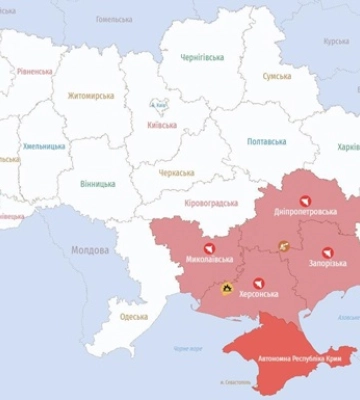 На Півдні тривога: шахеди помітили у кількох областях