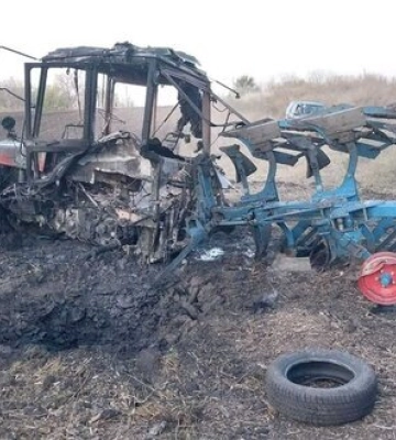 В Харьковской области в результате подрыва на мине погиб тракторист, - ГСЧС. ФОТО