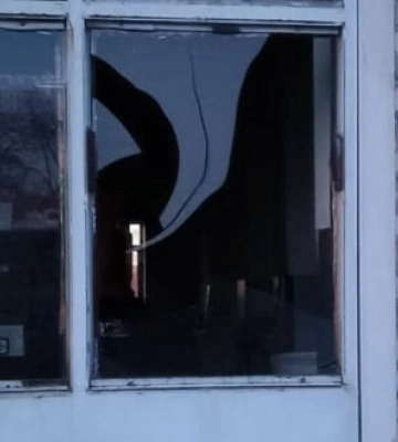 Внаслідок обстрілу пошкоджено пожежну частину в Ізюмському районі Харківщини. ФОТО