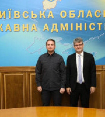 Голова КОВА Руслан Кравченко провів зустріч з послом Франції в Україні, де обговорили важливі питання для Київщини