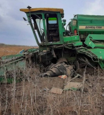Біля Снігурівки на Миколаївщини комбайн підірвався на російській протитанковій міні