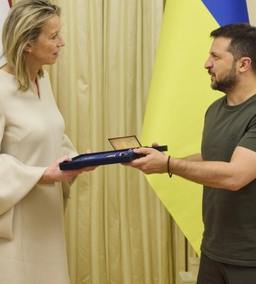 До Києва прибула міністерка оборони Нідерландів і зустрілася з Зеленським