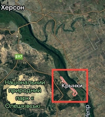 ВСУ атаковали врага на левом берегу Херсонщины: карты боев
