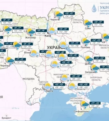 Майже всю Україну накриють дощі: прогноз погоди на 5 листопада у Дніпрі