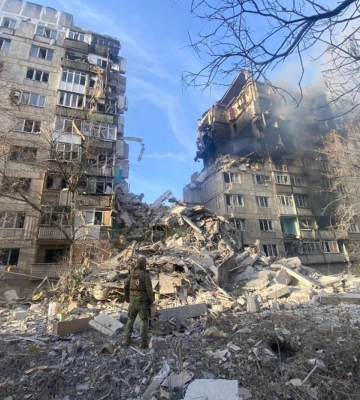 Российские обстрелы принесли новые разрушения Донецкой области
