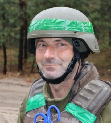 «Ми боремося за те, аби брудний чобіт окупанта ніколи більше не топтав нашу святу землю»,  – бойовий медик «Лелека» з Волинської ТРО