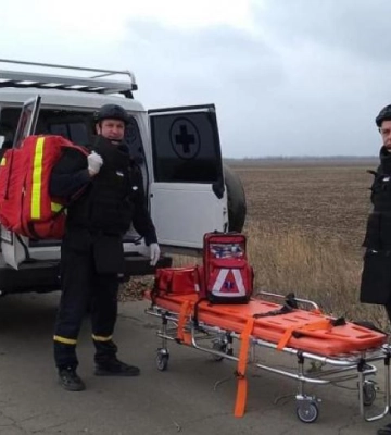 Медична служба ДСНС Рівненщини працює із саперами на Миколаївщині