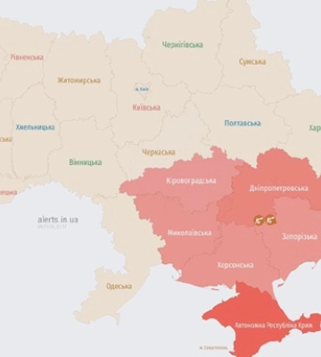 На юге страны объявлена воздушная тревога