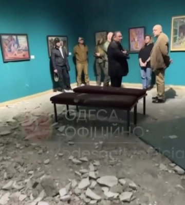 Будівля Художнього музею в Одесі зазнала пошкоджень через ворожий удар