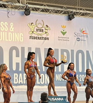 Криворожанка Любов Попова стала чемпіонкою світу з бодібілдінгу