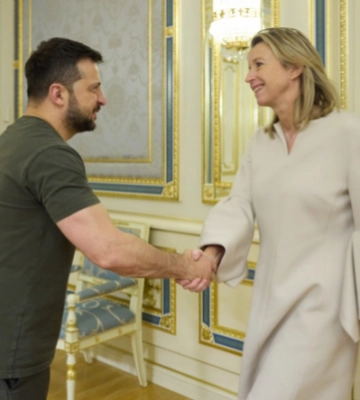 До Києва прибула міністерка оборони Нідерландів і зустрілася з Зеленським
