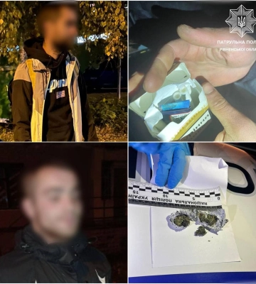 На Рівненщині поліцейські продовжують виявляти осіб з, ймовірно, наркотичними речовинами