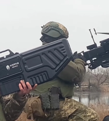 Благодаря антидроновому ружью обезвредили 4 российских FPV-дрона в Запорожской области 