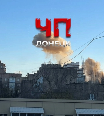В окупованому Донецьку повідомляють про «приліт» у центрі міста