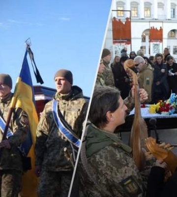 В центре Киева простились с украинским воином и журналистом Тарасом Давидюком. Фото и видео