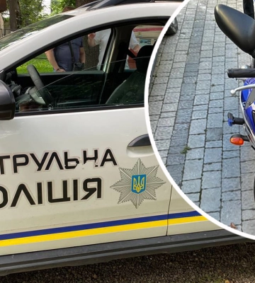 Поліціянти знайшли на Довженка мотоцикл, який є у міжнародному розшуку (ФОТО)