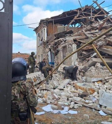 Приліт по базі ворога в Скадовську: з’явилися фото