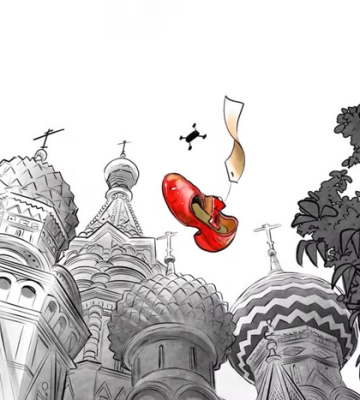 Норвезький митець «відправив» черевичок української дівчини Путіну