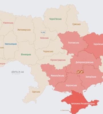 В Україні оголошено повітряну тривогу через ракетну небезпеку