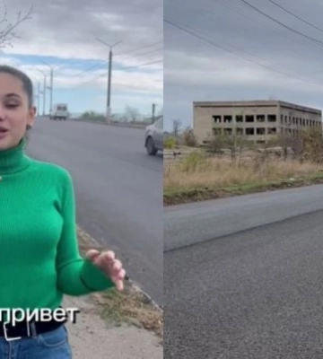 В Мелитополе оккупанты “ремонтируют” дороги, приведенные в порядок при Украине (фото, видео)