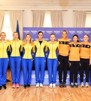 Відбулось жеребкування матча Кубка Біллі Джин Кінг Україна - Нідерланди