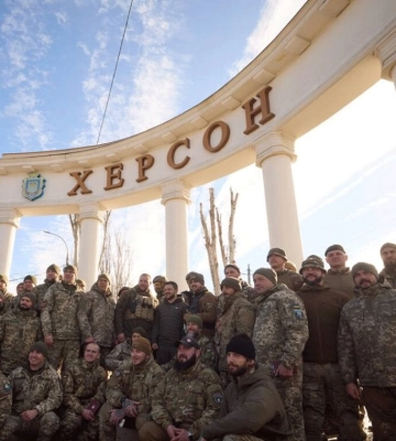 Зеленський у річницю визволення Херсона подякував ЗСУ та жителям міста