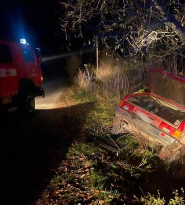 З`їхав у кювет та врізався у дерево: на Дубенщині сталася ДТП