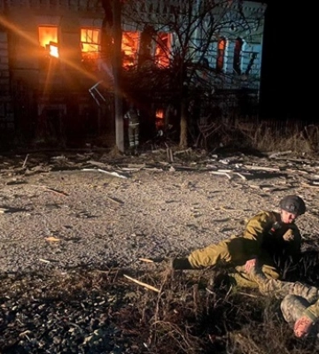 В результате атаки дронов пострадали двое полицейских в Купянске