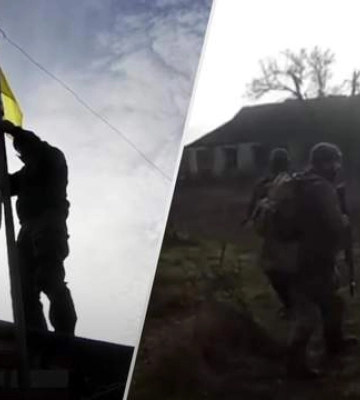 Пограничники подняли украинский флаг в селе Тополя в серой зоне Харьковской области