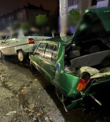 Масштабна ДТП у Києві - водій БМВ протаранив 5 автівок, між водіями виникла сутичка. ФОТОрепортаж