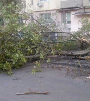 В Одессе бурлит ненастье, жителей просят ограничить передвижение по городу. ФОТОрепортаж