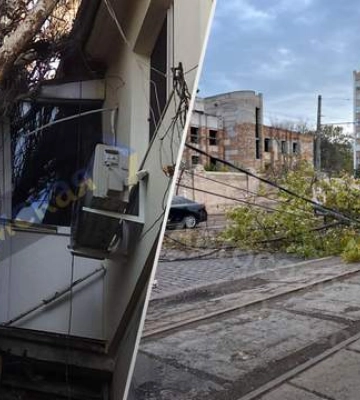 В Одесі вирує негода, мешканців просять обмежити пересування містом. ФОТОрепортаж