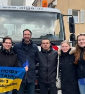 Німці передали Баштанці генератори, автобуси та автовишку