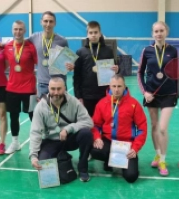 Бадмінтоністи з Рівненщини вибороли нагороди на відкритій першості Житомирської області. ФОТО