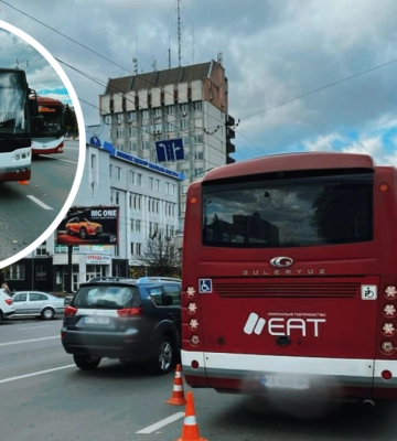 У Франківську водій комунального автобуса збив жінку-пішохода. ФОТО