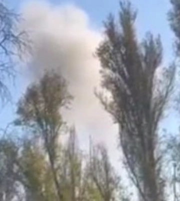 В окупованому Донецьку піднявся великий стовп диму після вибуху