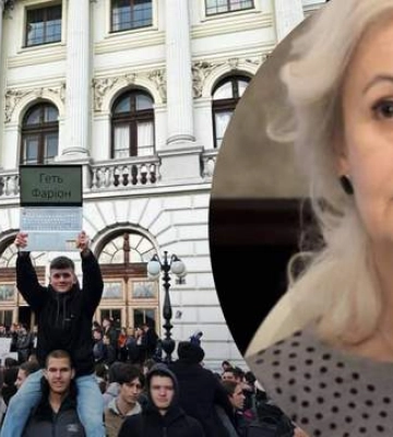 &quot;Ганьбить Україну&quot;: у Львові студенти вийшли на мітинг з вимогою звільнення Фаріон. Що відомо про скандали з її участю