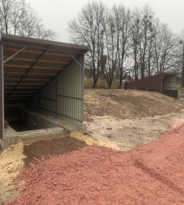 На Роменщині в Хмелівській громаді побудували модульне укриття для ліцею