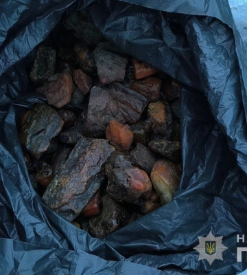 На Маневиччині поліцейські вилучили у жителя Рівненщини 12 пакетів бурштину