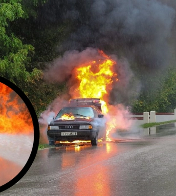 За добу на Франківщині горіло два автомобілі