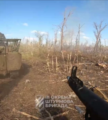У третій штурмовій показали, як відбивають позиції у росіян під Бахмутом