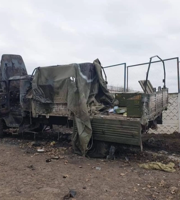 На півдні бійці ССО знищили російський «Урал» з іранськими снарядами