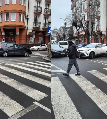 У Франківську зіткнулися два автомобілі