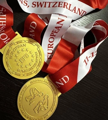Студент ВНУ здобув дві золоті медалі на чемпіонаті Європи із сумо