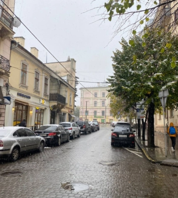 У Чернівцях випав перший сніг