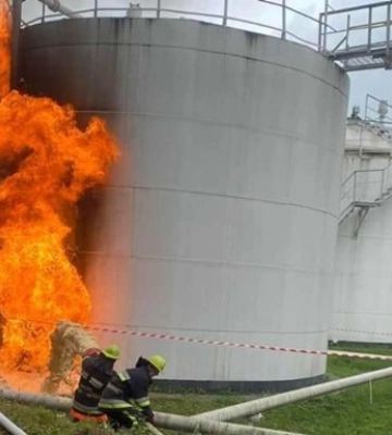 На Одесчине в результате обстрела повреждена нефтебаза